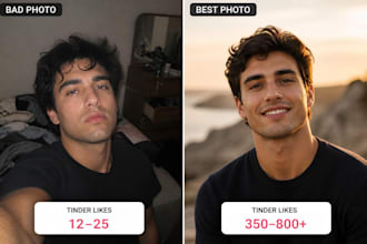 create ai dating photos for tinder, hinge, bumble for you