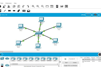 design your cisco packet tracer network topology and configuration