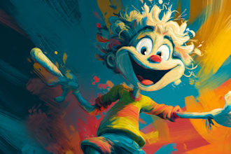draw an original mascot or cartoon character in vector