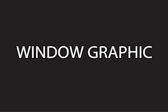 design creative shopfront or storefront window graphics