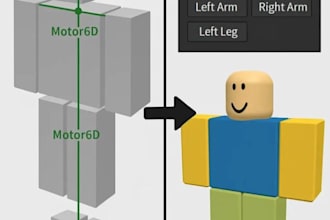 do roblox bundle rigging,character modelling, hat modelling, dynamic head