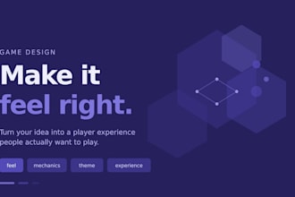 help you design a game that feels good to play
