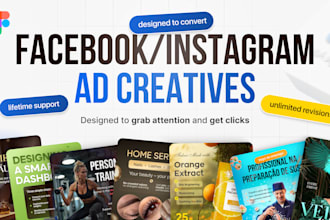 design meta ads creatives for facebook and instagram