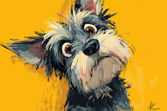 draw an awesome pet cartoon portrait