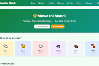 build a professional laravel marketplace or classified ads website