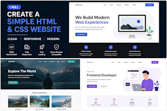 create a simple HTML CSS website for you