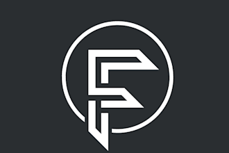 design a modern minimalist white logo for your luxury brand