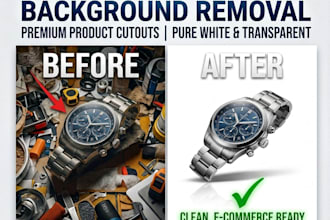 do professional product background removal and cutout