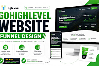 build go high level website go high level funnel and landing page