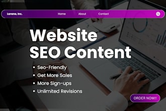 do website copywriting and SEO content that boost your site