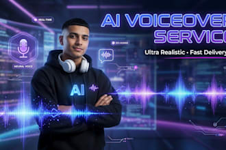 do professional ai voice over with realistic voices