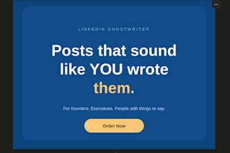 write linkedin posts for founders and executives that sound human