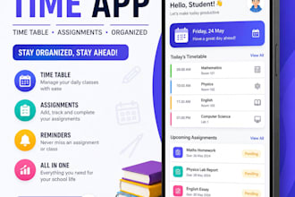 develop a school time table app