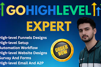 setup gohighlevel CRM, funnels and automation workflows