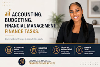 do accounting and finance tasks, projects, cost accounting, excel, word, ppt