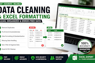 fix messy spreadsheets and organize data