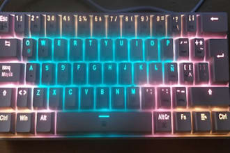 design rgb mechanical keyboard pcb with lighting effects