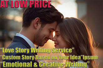 write a romantic fiction love story for you