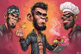 do cartoon caricature for you