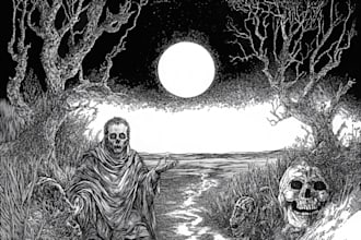 draw black and white illustrations