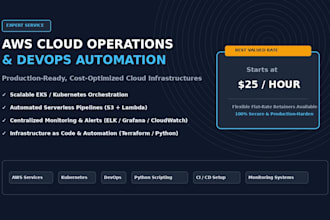 aws cloud operations, devops automation, and python scripting