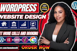 design wordpress real estate mortgage,investment,affilliate marketing website