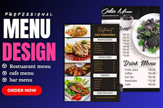 design restaurant menu layout redesign cafe menu template promotional flyer redo