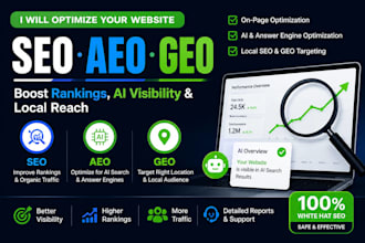 optimize website GEO, aeo and SEO