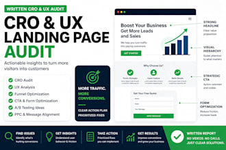 analyze your landing page and give a clear plan to improve conversions