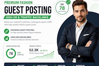 fashion guest posting with high authority SEO backlinks