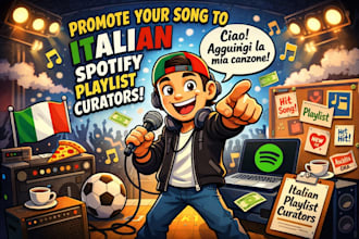 promote your song to italian spotify playlist curators