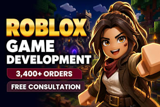 be your roblox game developer and roblox scripter for game development