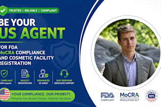 be your US agent for fda mocra compliance and cosmetic facility registration