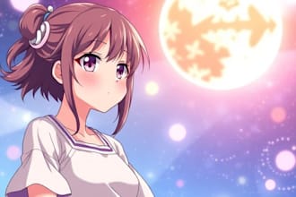 create a anime or vtuber youtube,twitch,twitter,discord banner