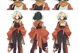 create anime character sheet