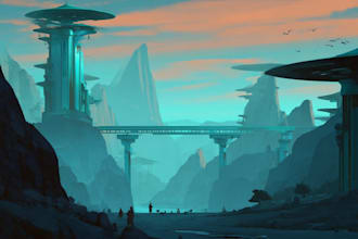 design futuristic sci fi environments and characters