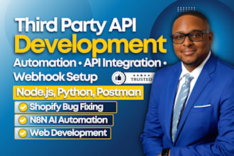 fix, integrate third party API, stripe, shopify, ebay, amazon sp, webhook setup