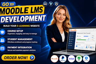 fully set up your moodle lms website and launch your course in 24 hours