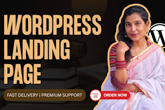 create wordpress landing page design and sales funnel