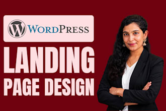 create wordpress landing page design and sales funnel