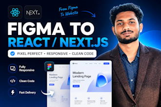 convert figma to responsive react or next js website