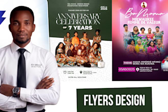create professional church flyer for churches services