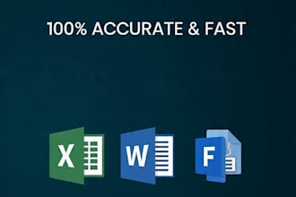 do fast and accurate data entry and typing work