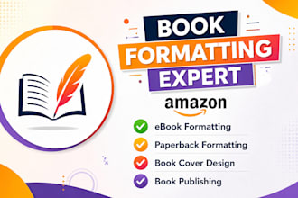 amazon KDP book formatting, ebook formatting, book cover design