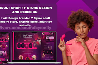 design SEO optimized adult shopify store, lingerie, toys and private label store