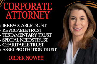 be your USA attorney for estate planning, irrevocable, revocable trust