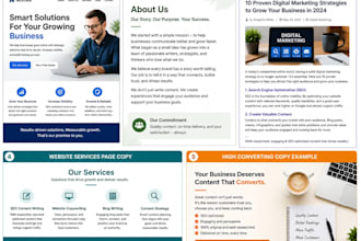 write SEO website content and high converting copy for you