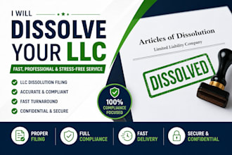 dissolve your llc and handle state filing fast