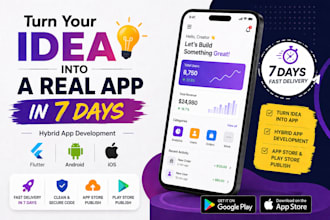 turn your idea into a mobile app in 7 days hybrid app developer