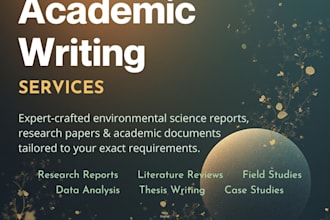 edit and proofread environmental science documents